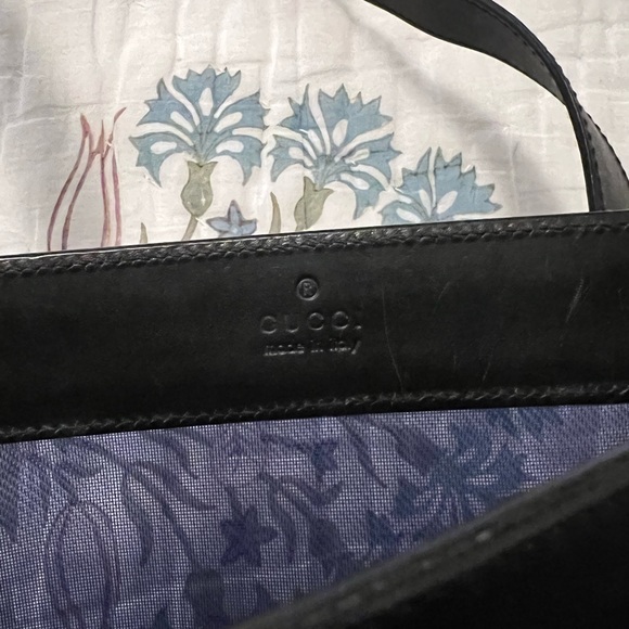 Vintage Gucci leather / mesh tote bag - Picture 5 of 6